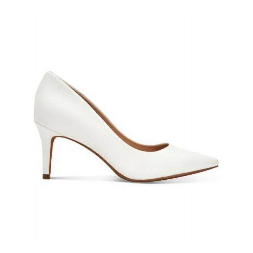 Alfani Step‎ N Flex Pointed Pumps White Lizard Womens 11M Stiletto Slip On Shoes